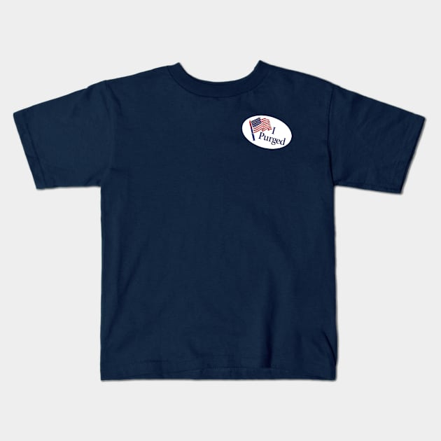 I Purged Pocket Sticker Kids T-Shirt by offbeat